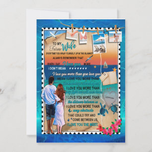 Invitation Cadeaux pour femme   Lettre à ma femme amour de mo