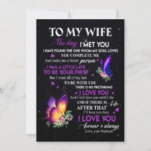 Invitation Cadeaux pour femme   Lettre à ma femme de la part 