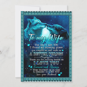 Invitation Cadeaux pour femme   Lettre à ma femme Je t'aime p