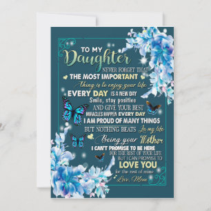 Invitation Cadeaux pour fille Lettre à ma fille de papa