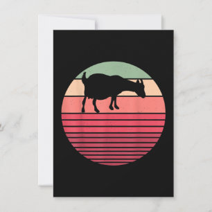 Invitation Cadeaux Rétro Vintage Agriculteur Animal de Ferme 