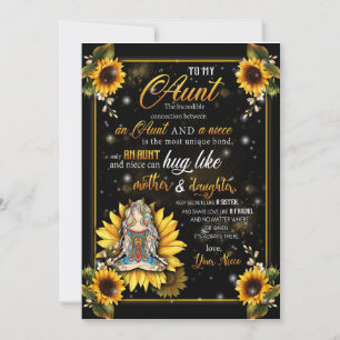 Invitation Cadeaux Tantes Lettre À Ma Tante Amour De La Niè