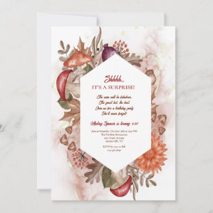 Invitation Cadre d'automne à l'aquarelle