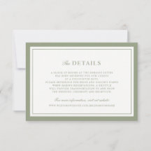 Cadre de bordure vert sauge élégant Détails de mar
