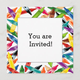 Invitation Cadre de crayons