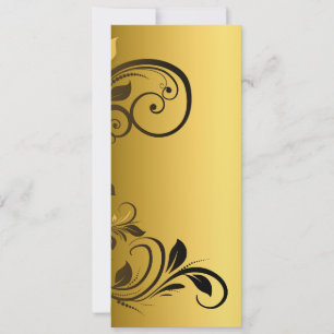 Invitation Cadre de fleurs bordure