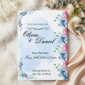 Invitation Cadre de jardin floral élégant
