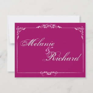 Invitation Cadre en porcelaine Fuchsia