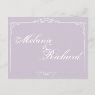 Invitation Cadre en porcelaine lilas