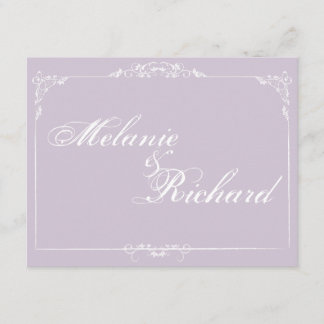 Invitation Cadre en porcelaine lilas