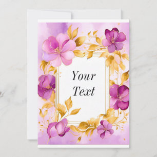 Invitation Cadre floral magnifique