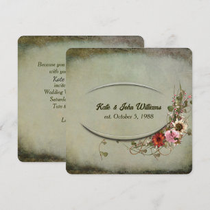 Invitation Cadre floral mariage Vow Renewal