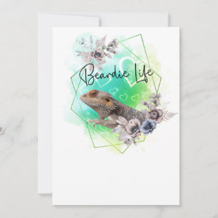 Invitation Cadre géométrique Dragon à oreilles