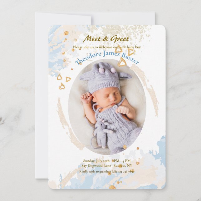 Invitation Cadre pastel ovale  (Devant)