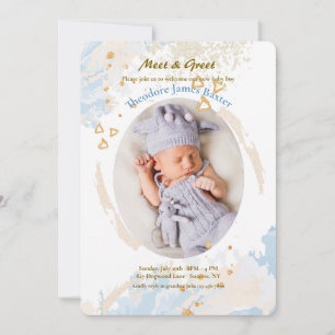 Invitation Cadre pastel ovale