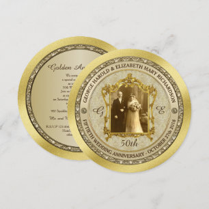 Invitation Cadre photo classique pour anniversaire de mariage