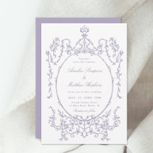 Cadre romantique français mariage lavande