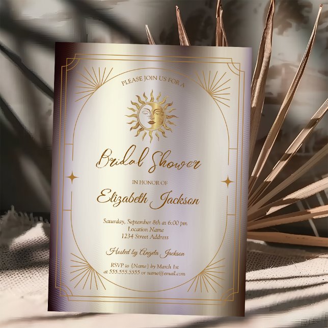 Invitation Cadre Soleil Céleste Magique (Créateur téléchargé)