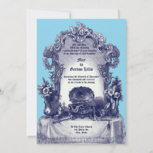 Invitation Cadre Vanity Style Rococo baroque