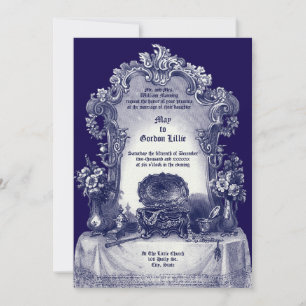 Invitation Cadre Vanity Style Rococo baroque