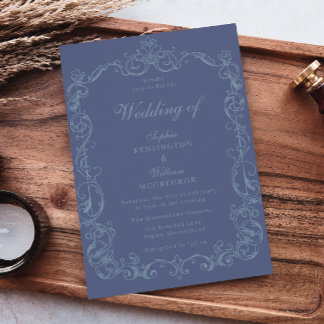 Invitation Cadre Vintage Victorien Mariage Magnifique