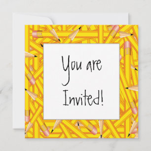 Invitation Cadres de crayons