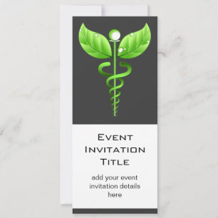 Invitation Caduceus Alternative Medicine Événement holistique