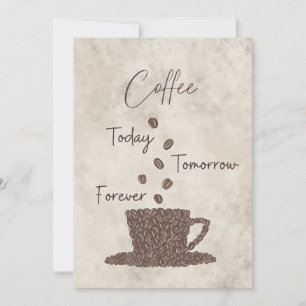 Invitation Café aujourd'hui demain pour toujours