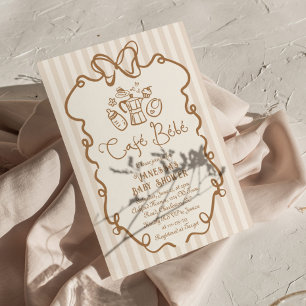 Invitation Cafe Bebe Baby fait une Baby Shower