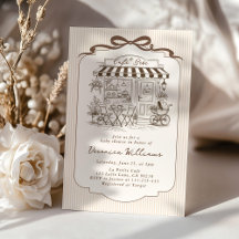 Cafe Bebe Fête de Naissance Élégante Marron Genre