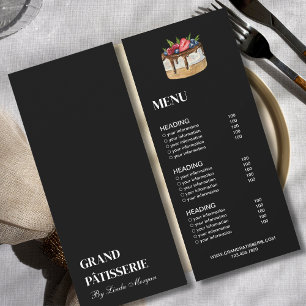 Invitation Café de boulangerie moderne Menu & Liste de prix C