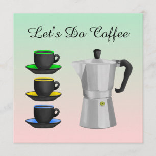 Invitation Café Espresso italien