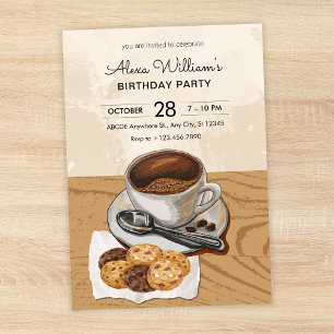 Invitation Café et biscuits