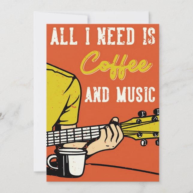 Invitation Café Et Musique Lover (Devant)