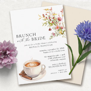Invitation Café Garden   Brunch Fête des mariées printemps mi