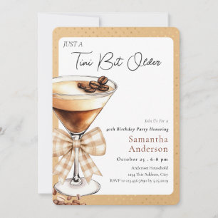 Invitation café pour 40e anniversaire, un peu plus