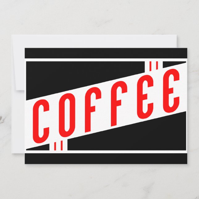 Invitation café rétro (Devant)