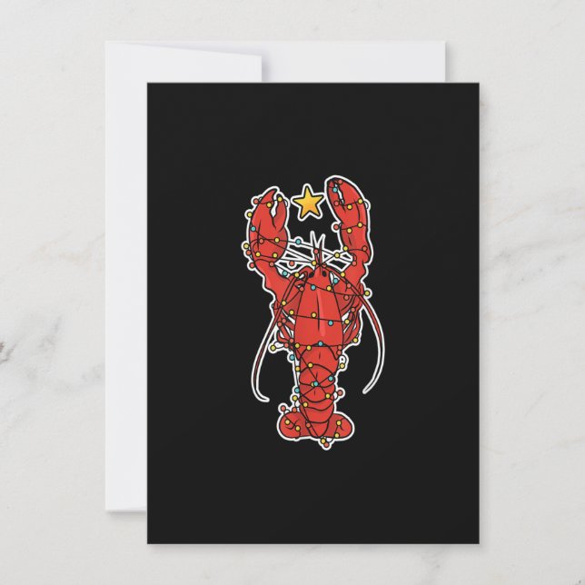 Invitation Cajun Louisiana Noël Joyeux Noël Crabmas X-Mas Lob (Devant)