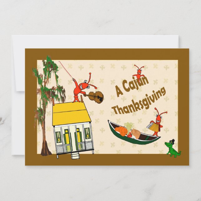 Invitation Cajun Thanksgiving (Devant)