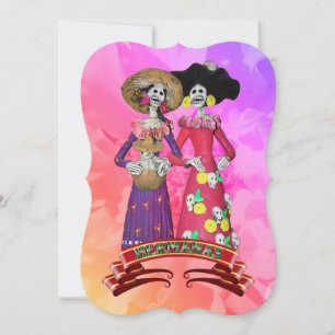 Invitation Calavera Amies Jour Des Morts
