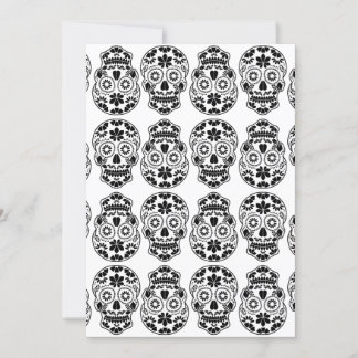 Invitation Calavera crâne de sucre bonbons_floral mexicain ca