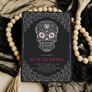 Invitation Calavera Skull Dia de los Muertos
