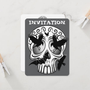 Invitation Calaveras décoratives Halloween