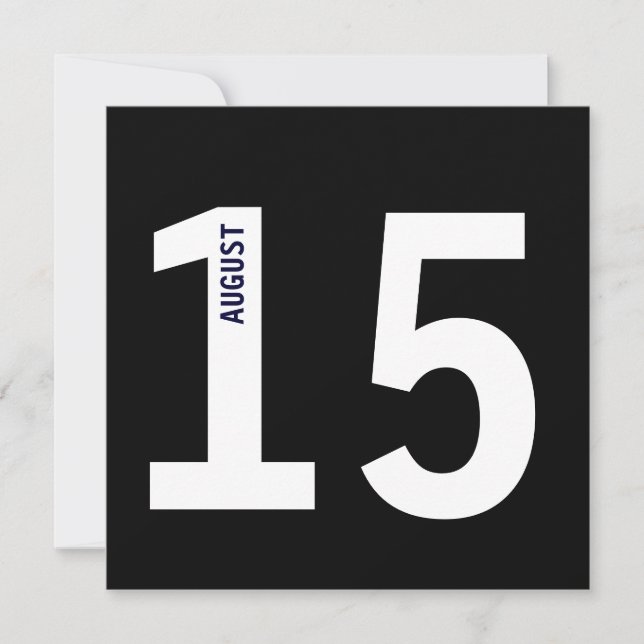 Invitation Calendrier Audacieux de Fiançailles pour un Enterr (Devant)