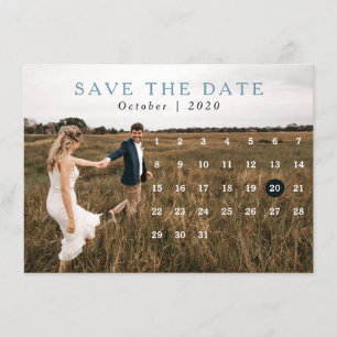 Invitation Calendrier classique photo multiple enregistrer la