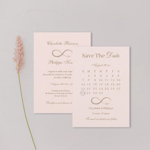 Invitation Calendrier de mariage à la date de sauvegarde Infi