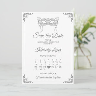Invitation Calendrier Enregistrer la Date