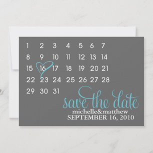 Invitation Calendrier Enregistrer la date Annonces du Mariage