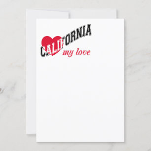 Invitation Californie, mon amour