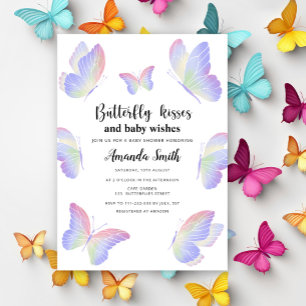 Invitation Câlins de papillon shower bébé